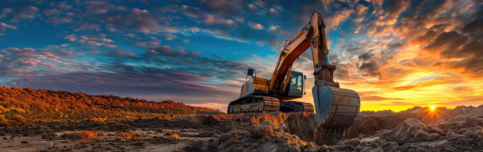Excavator heavy equipment